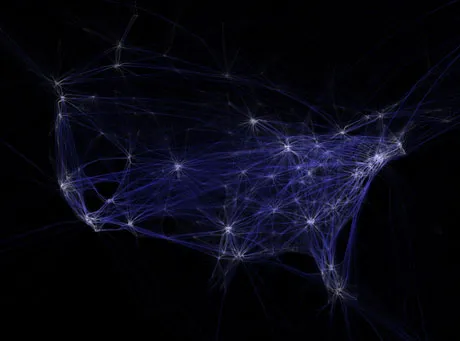 Lotnicza pajęczyna nad USA