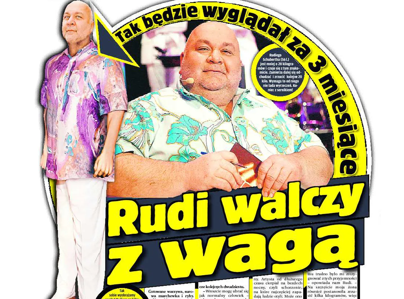 Rudi Schuberth walczy z nadwagą
