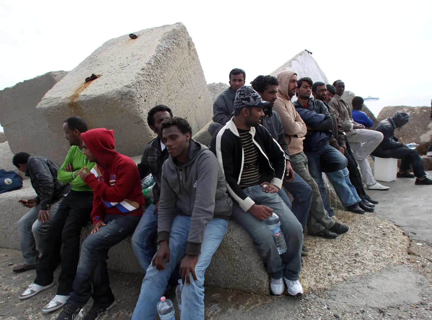 Uchodźcy z Afryki Północnej na Lampedusie