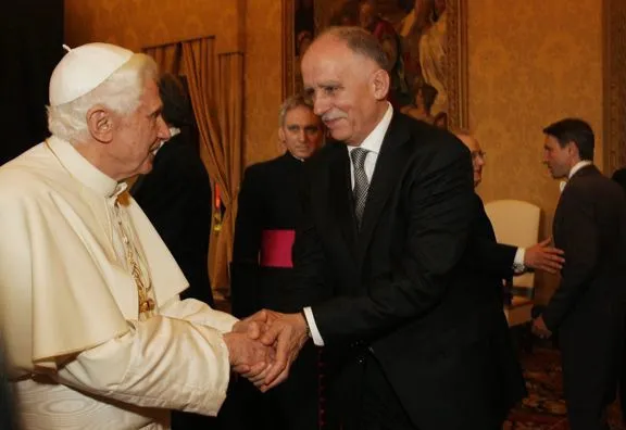 Benedykt XVI i Tadeusz Lampka