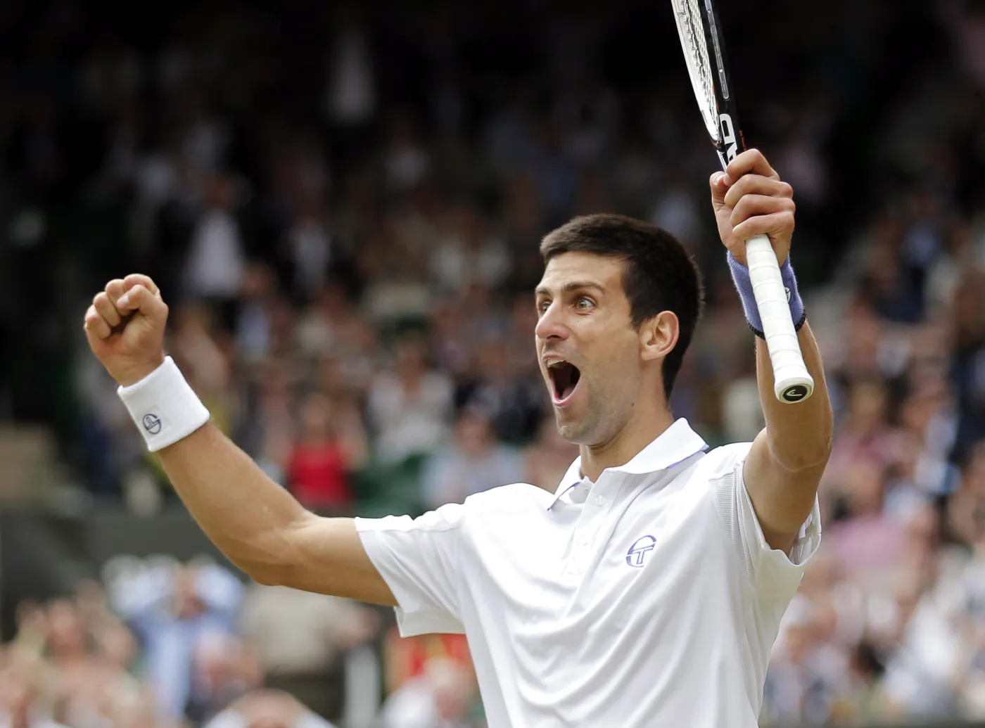 Novak Djokovic po zwycięstwie nad Jo-Wilfriedem Tsongą