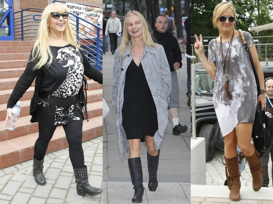Czego się nie robi dla mody... Żeby wyglądać trendy, gwiazdy są gotowe nawet nosić ciężkie buty w środku lata!