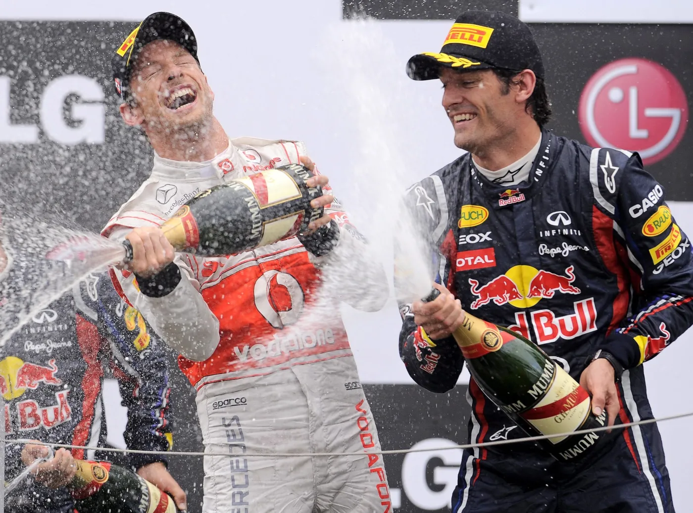 Jenson Button i Mark Webber