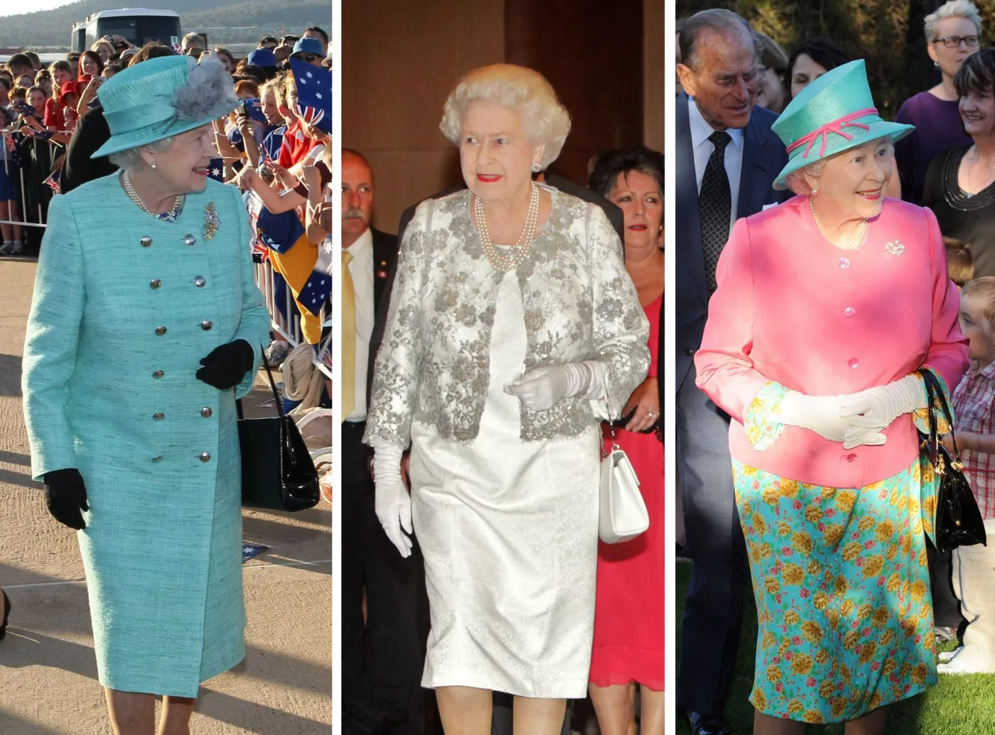 Australijskie kreacje Elżbiety II