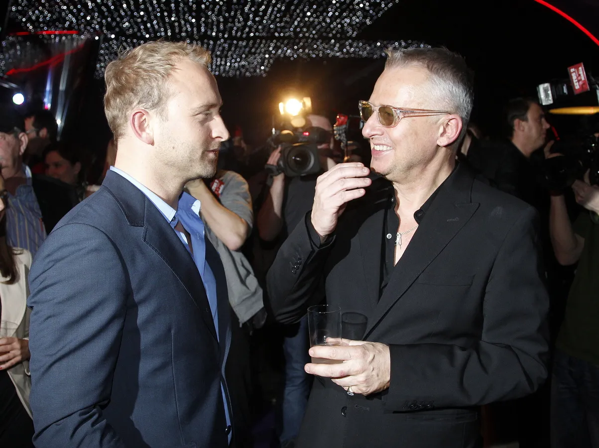 Borys Szyc i Bogusław Linda