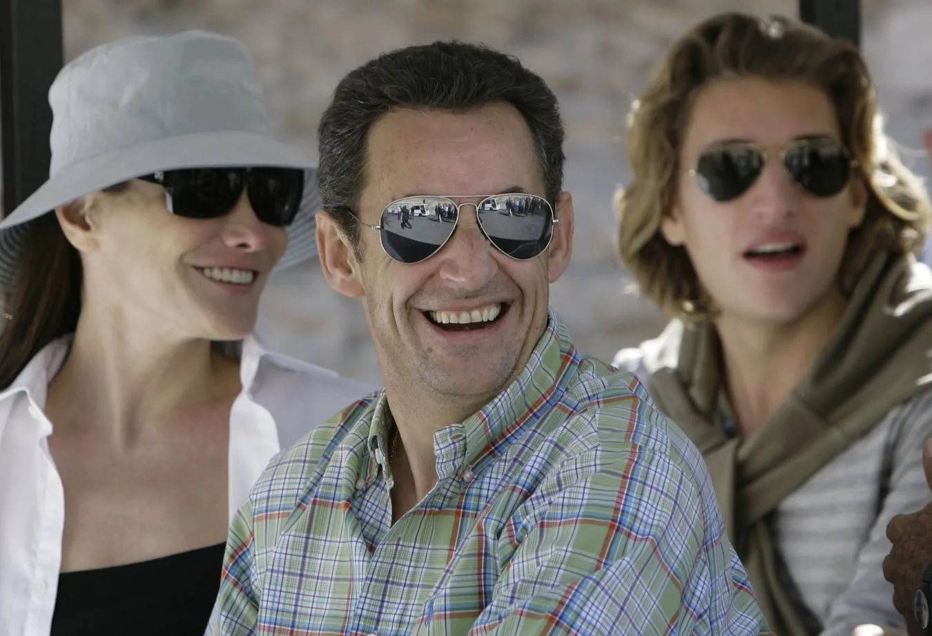 Nicolas Sarkozy, Carla Bruni i syn Pierre Sarkozy