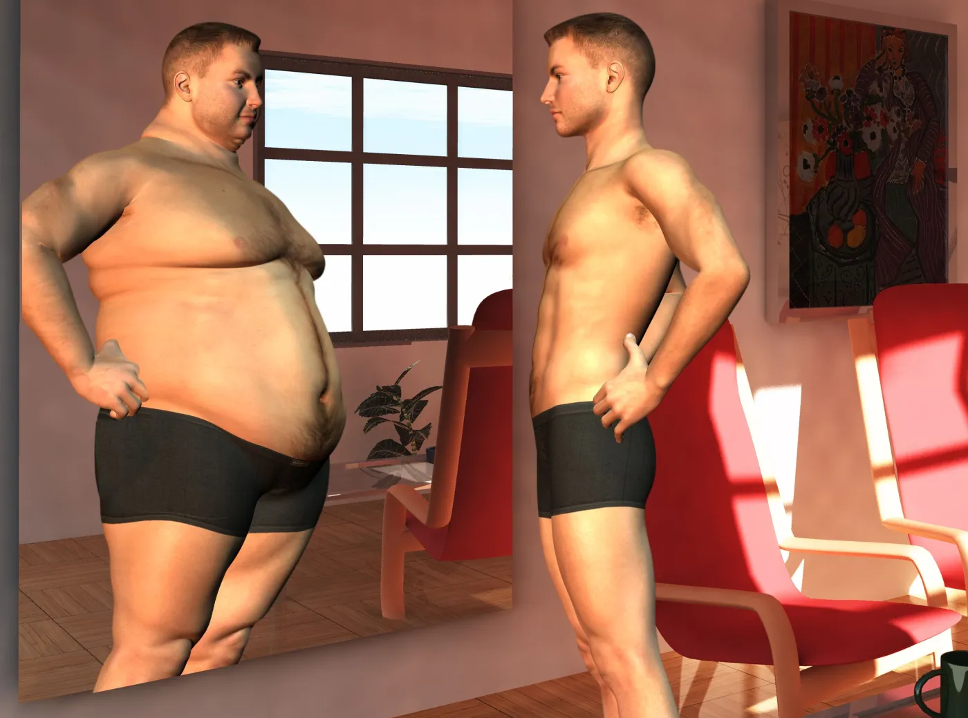 ciało dieta mężczyzna figura odchudzanie