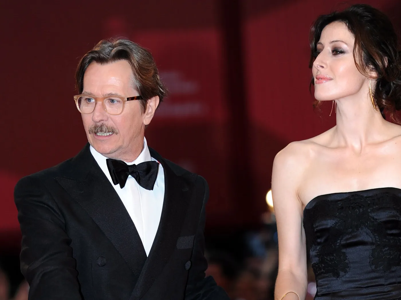 Gary Oldman z żoną Alexandrą Edenborough 