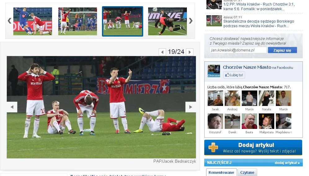 Patryk Małecki pokazał "palec" kibicom Ruchu Chorzów