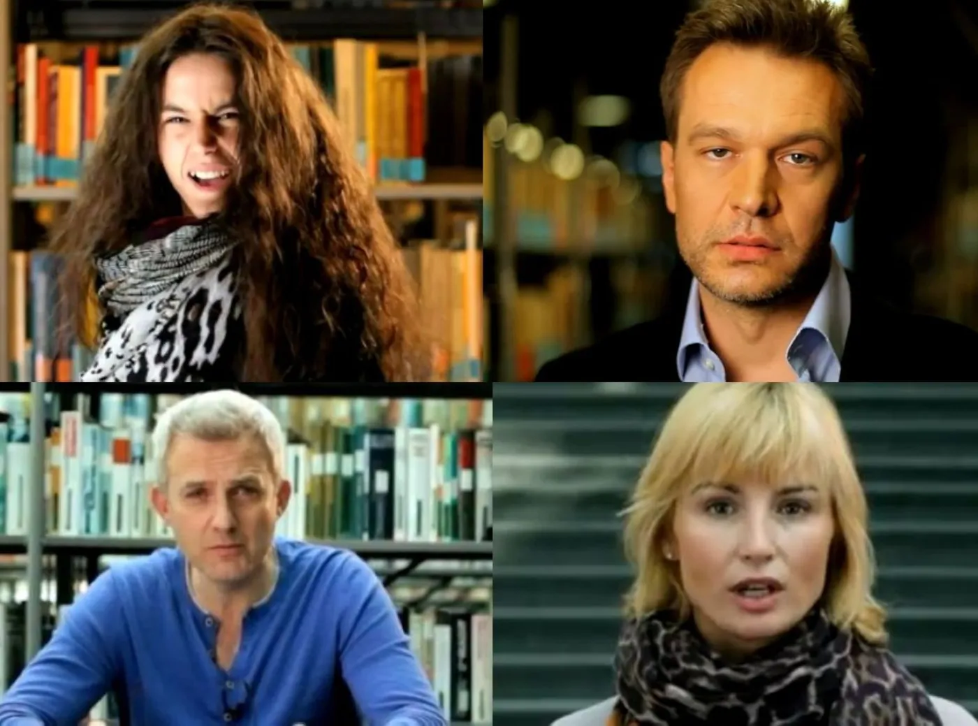 Michał Szpak, Michał Żebrowski, Joanna Brodzik i Hubert Urbański