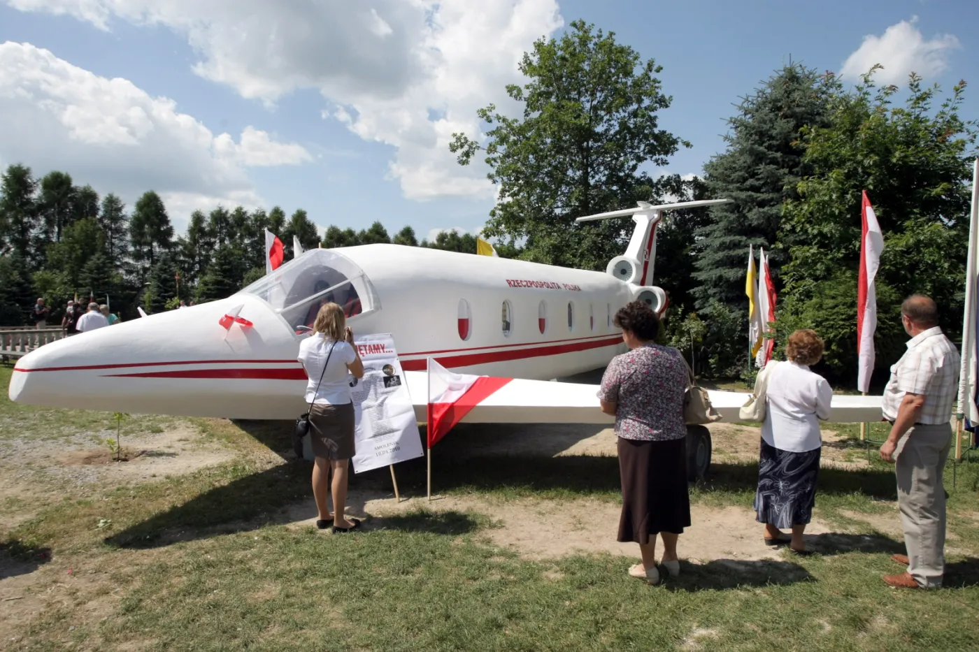 Makieta tupolewa, który rozbił się w czasie katastrofy smoleńskiej