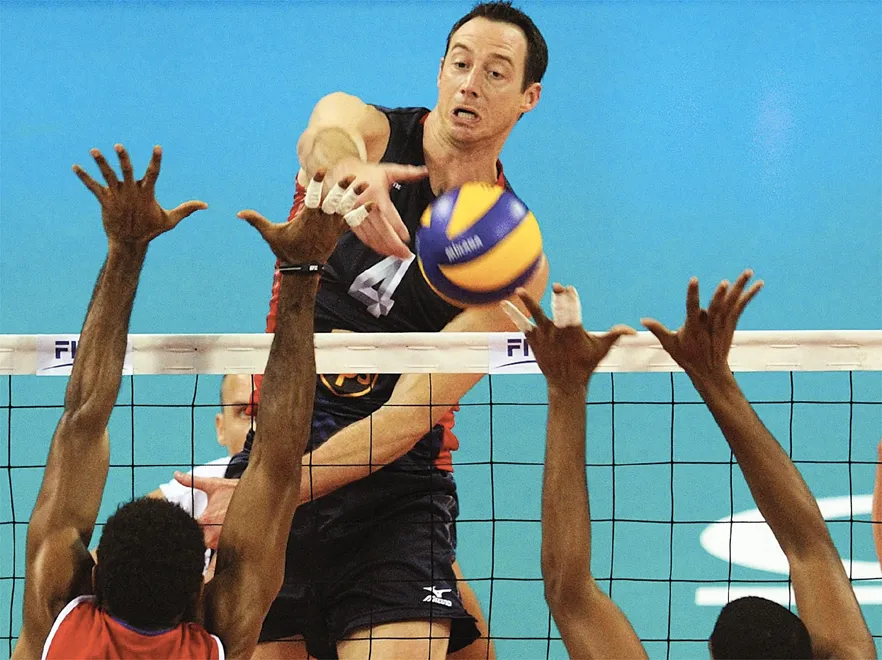 David Lee w czasie półfinału Ligi Światowej mężczyzn USA-Kuba