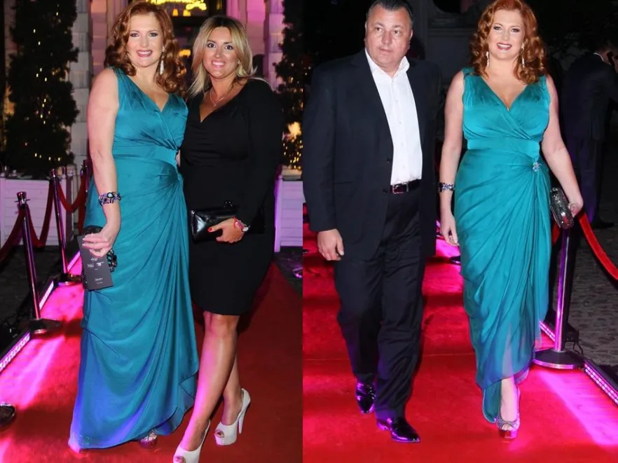 Marta Grycan w sukni własnego projektu