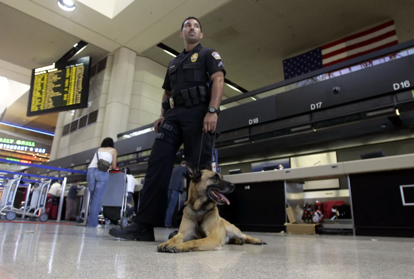 strażnik lotnisko los angeles