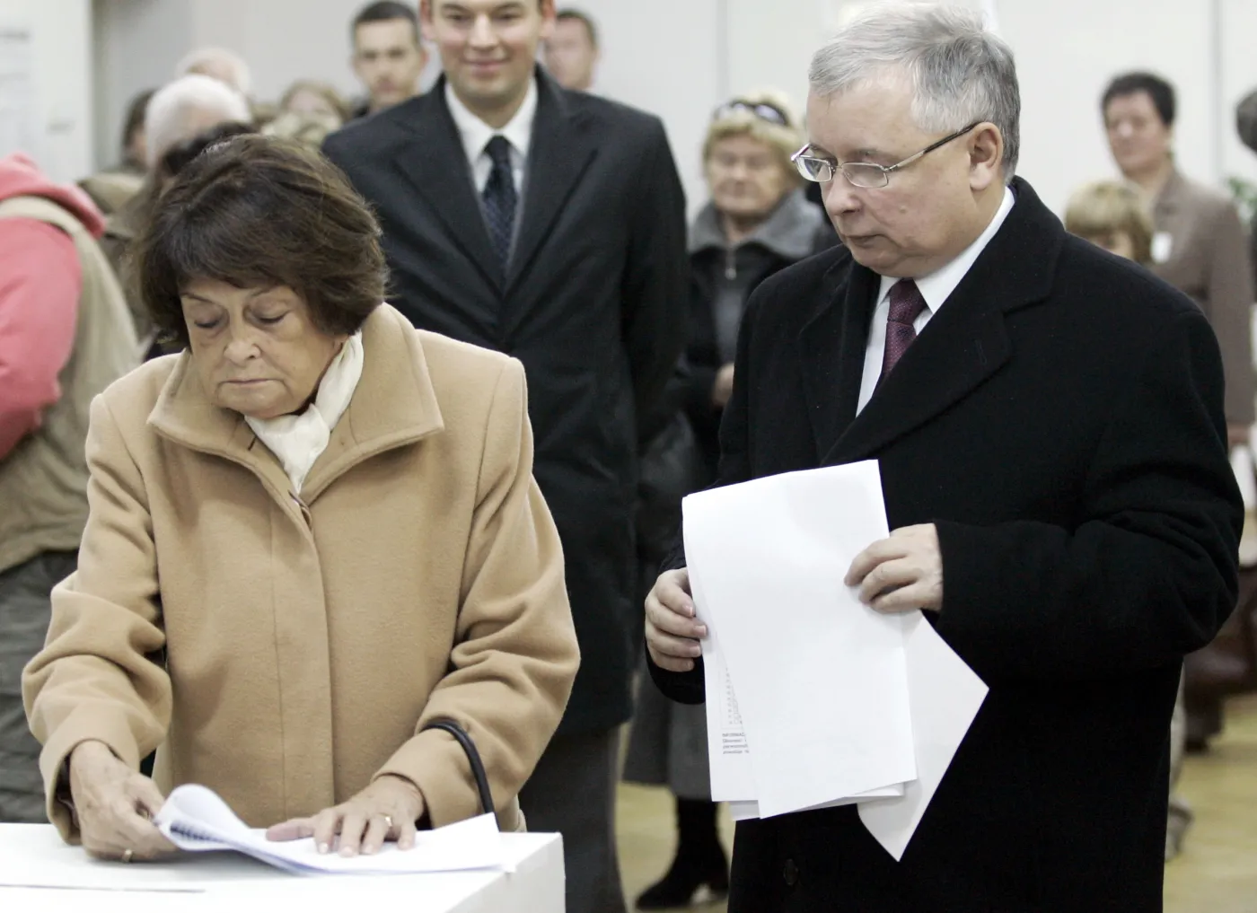 Jadwiga Kaczyńska i Jarosław Kaczyński