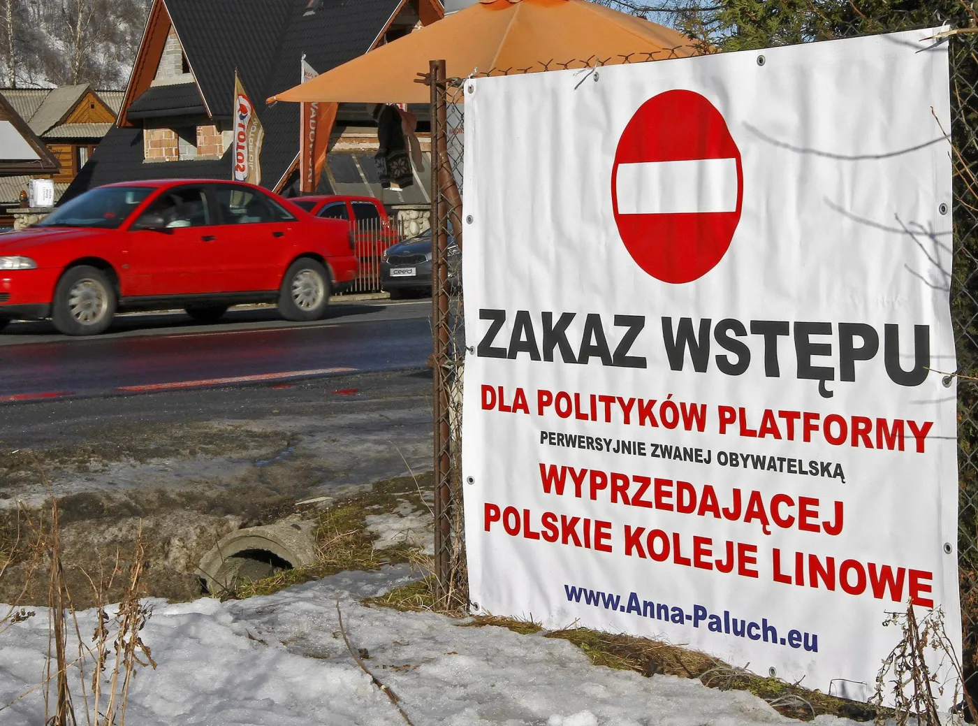 Zakaz wstępu dla polityków PO w Zakopanem