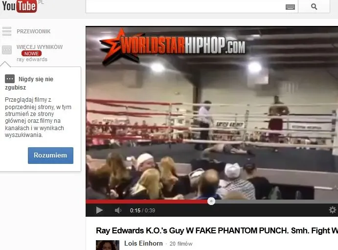 Ta walka chyba była ustawiona