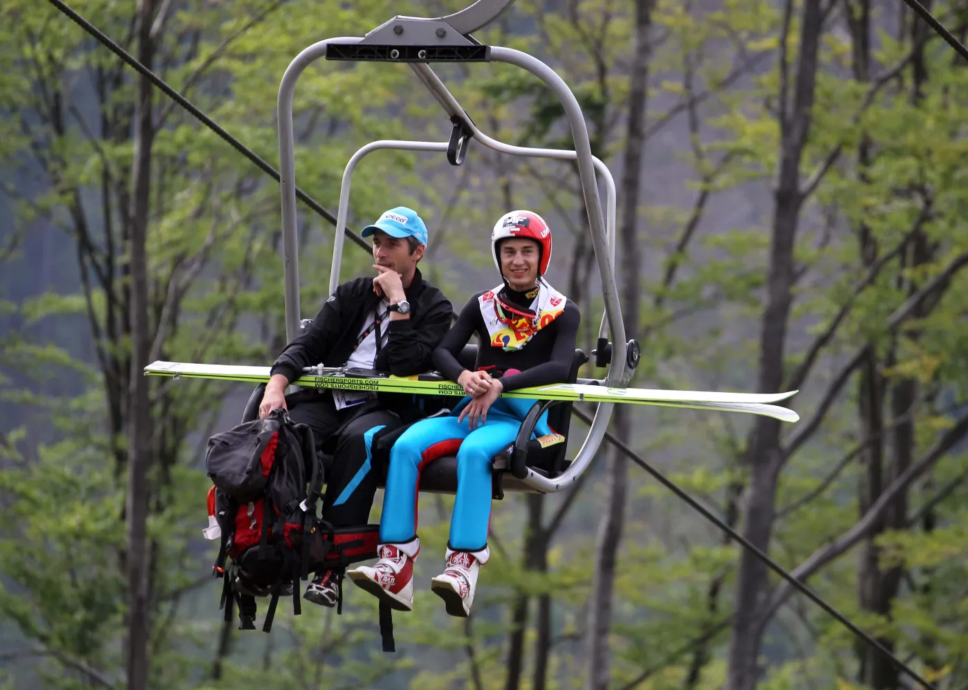 Łukasz Kruczek i Kamil Stoch