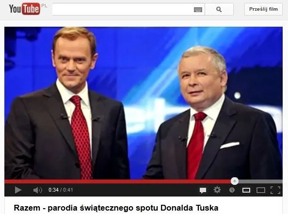 parodia spotu Donalda Tuska