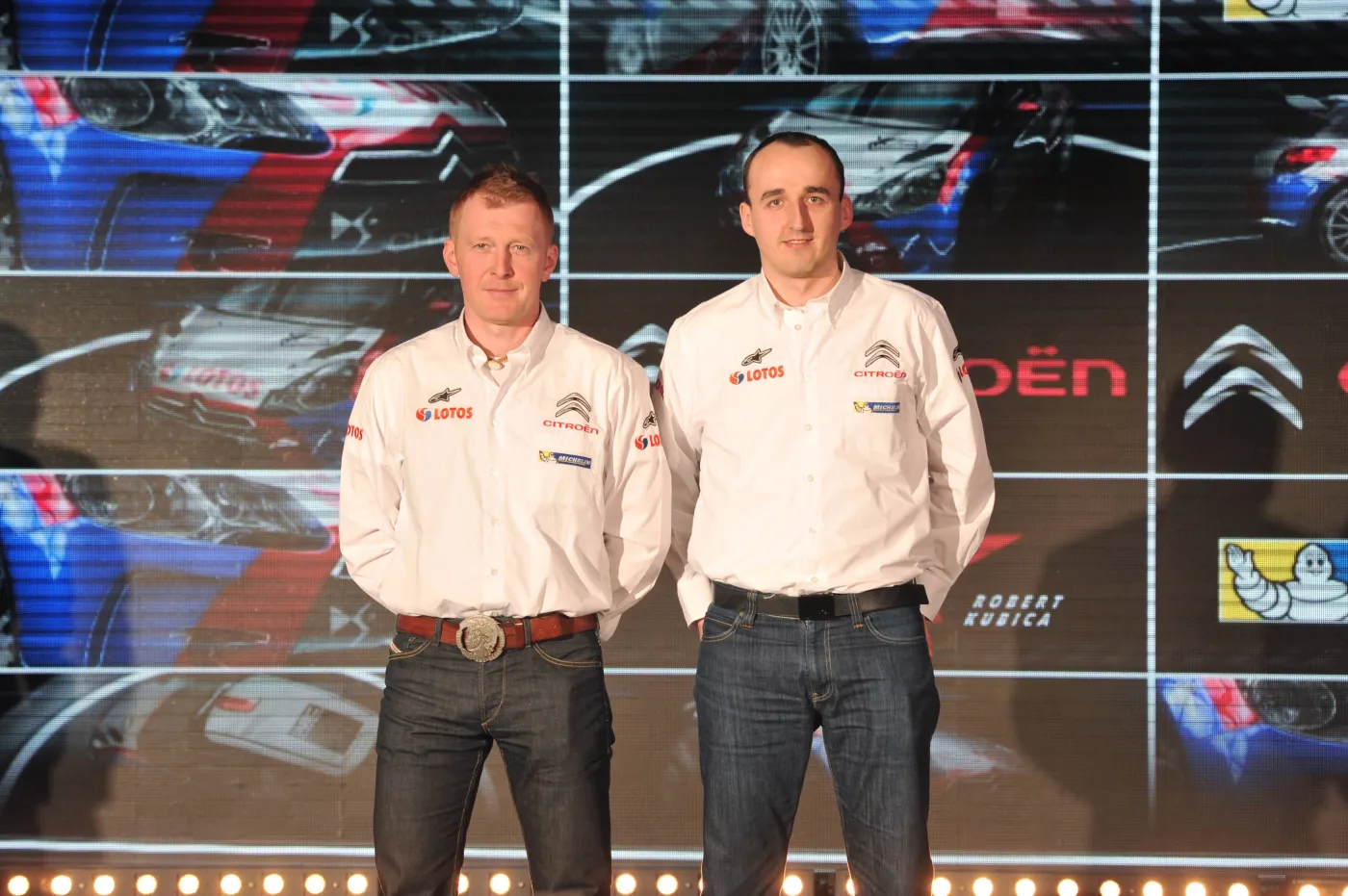 Maciej Baran i Robert Kubica