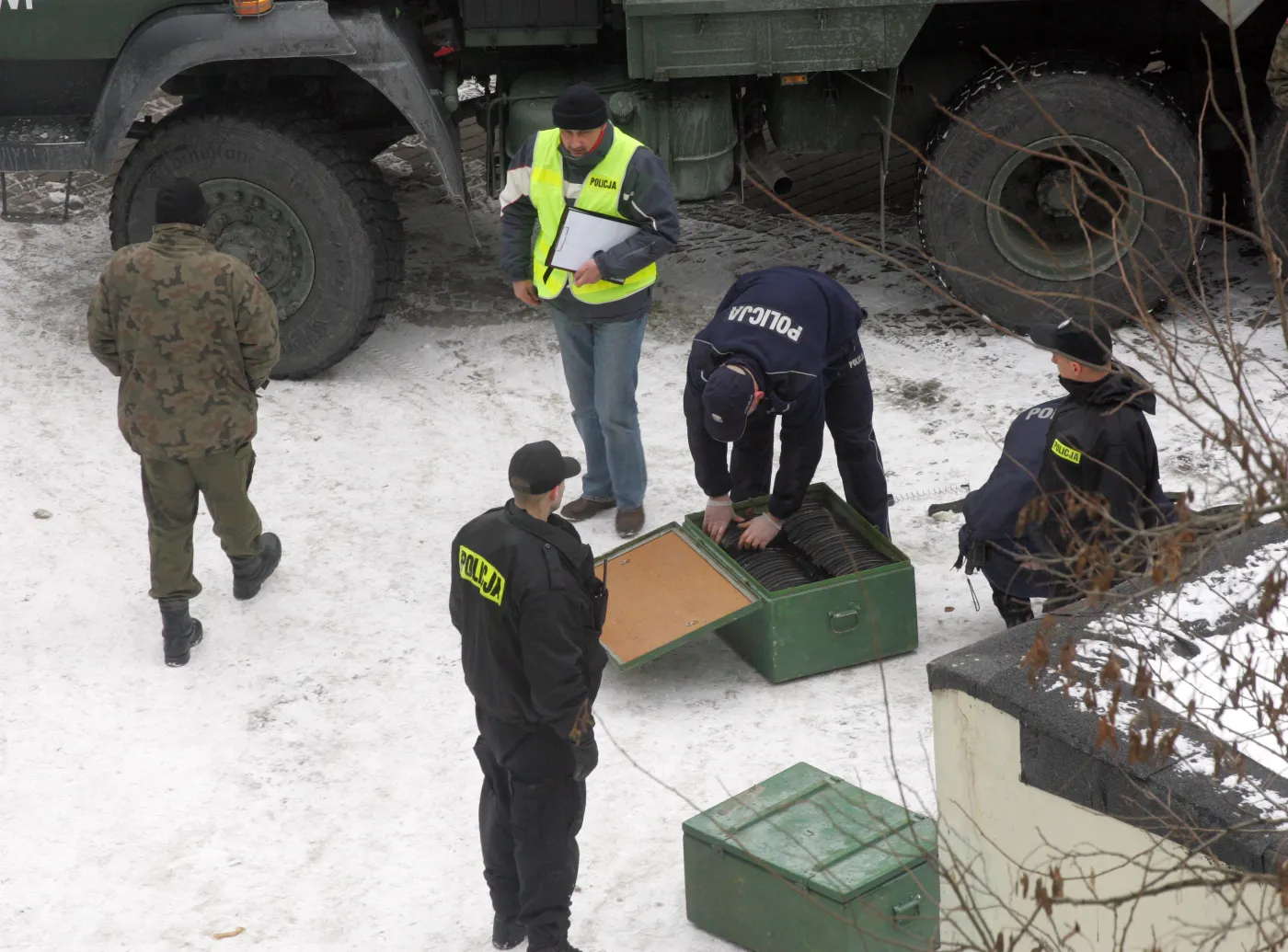 Oględziny miejsca potrójnego zabójstwa w Gdańsku