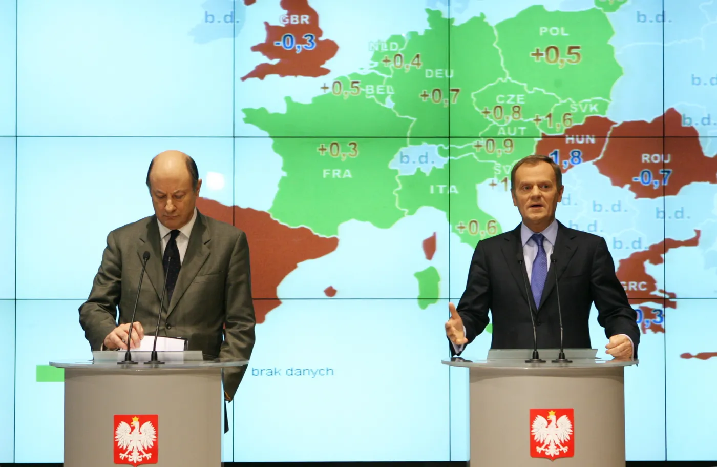 Donald Tusk i Jacek Rostowski