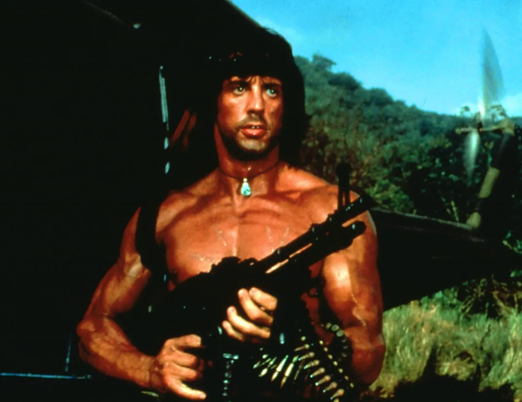 Sylvester Stallone jako Rambo