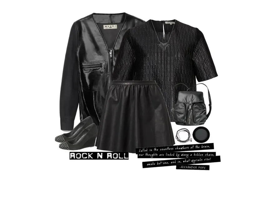 Jesienne stylizacje z czernią w roli głównej