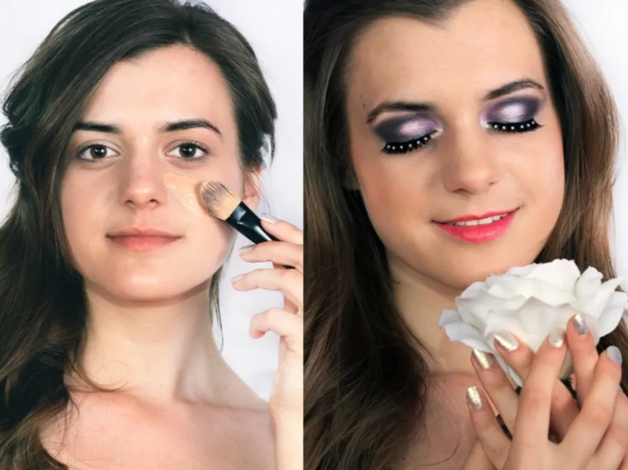 Makijaż ślubny dla brunetki