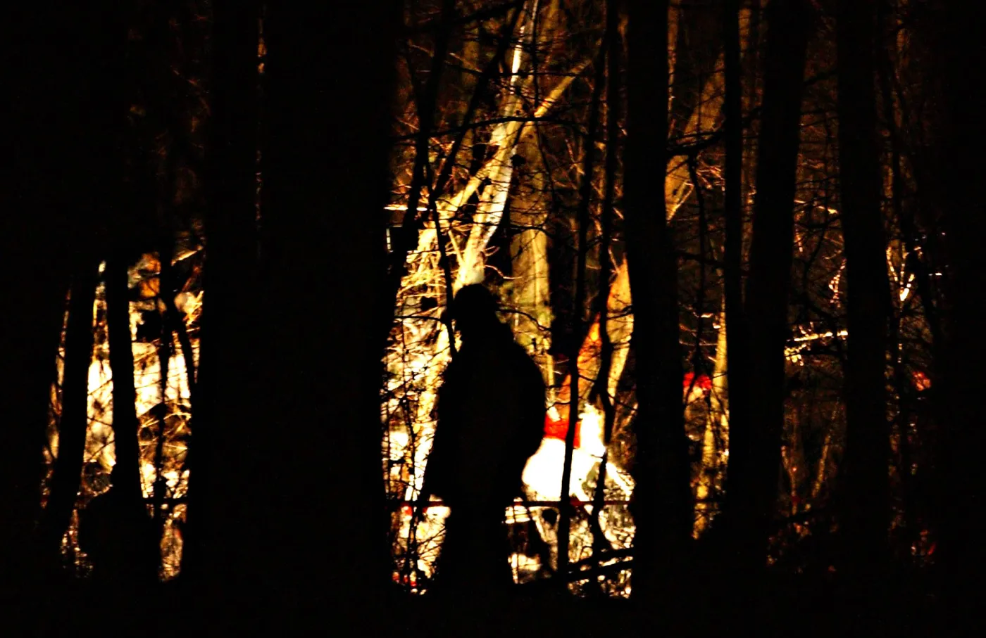 Miejsce katastrofy śmigłowca wiozącego Leszka Millera