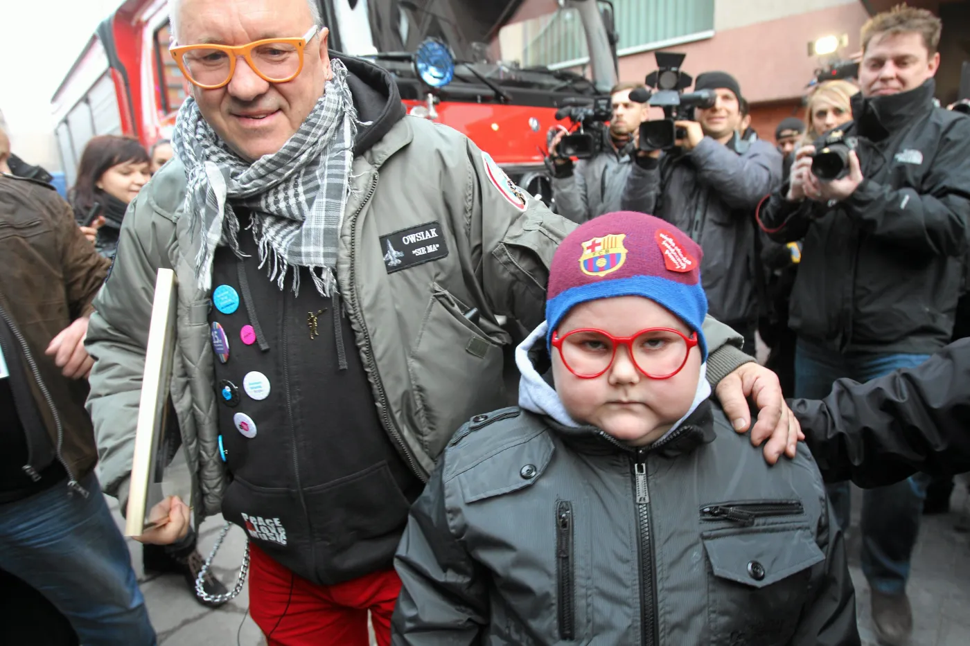 Łukasz Berezak - mały wielki bohater WOŚP. Owsiak: Tak mi wczoraj dałeś siły!