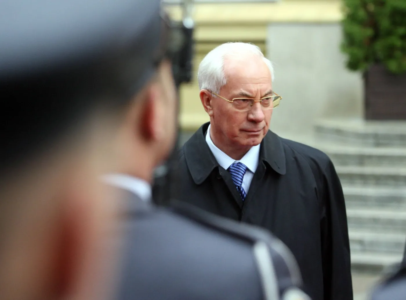 Premier Ukrainy Mykoła Azarow w czasie wizyty w Polsce