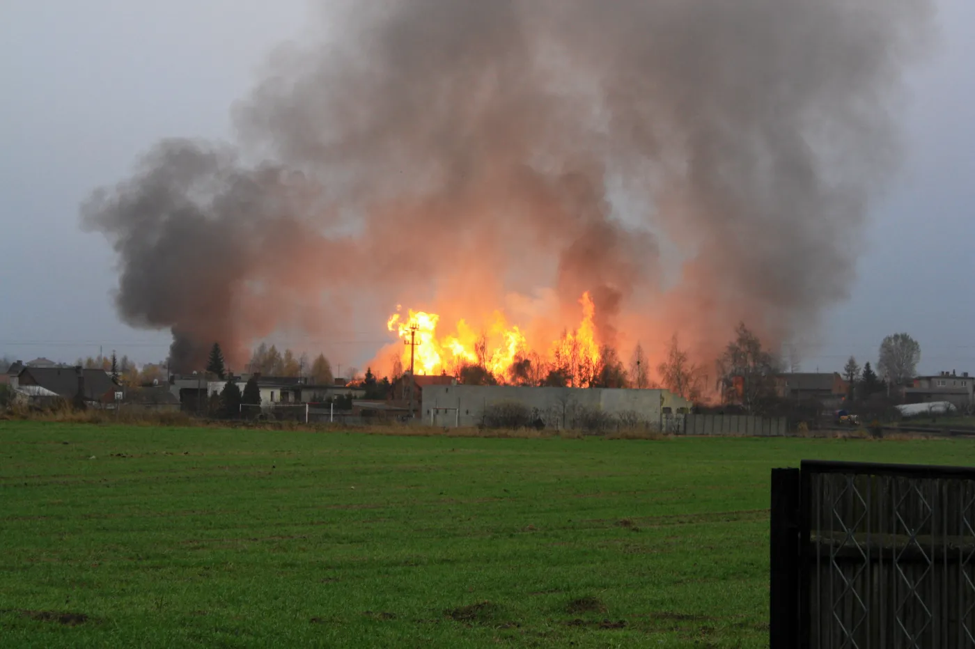 Pożar w Jankowie Przygodzkim