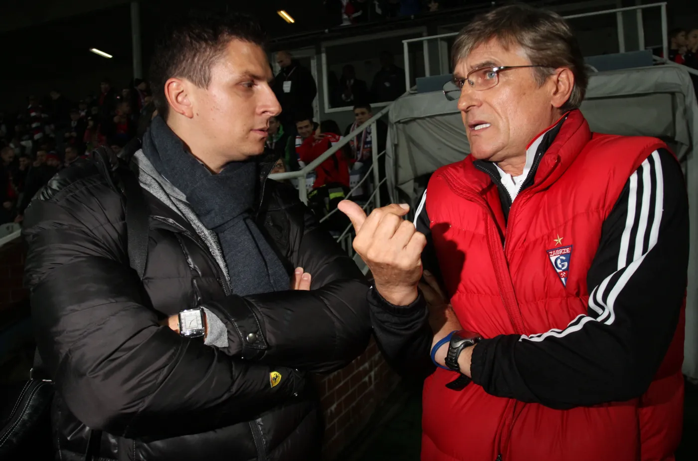 Mateusz Borek i Adam Nawałka