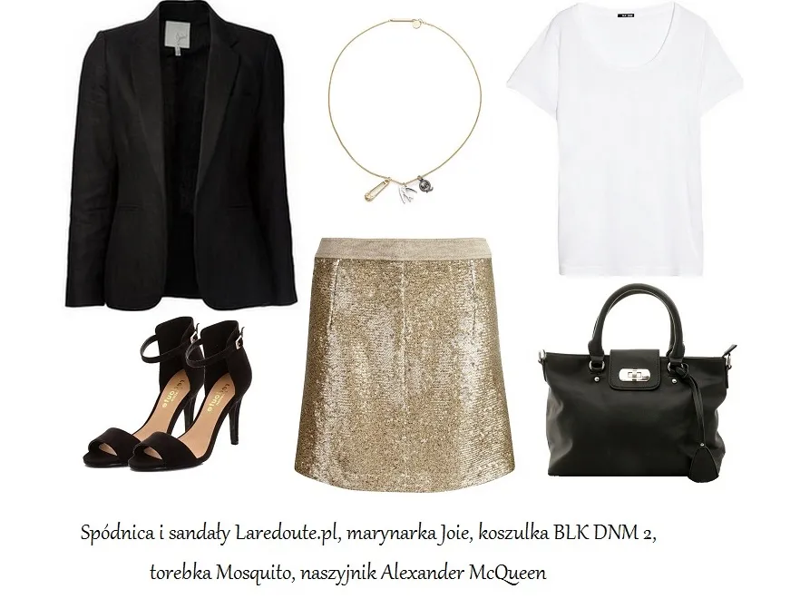 Cekinowe spódnice na wiosnę - STYLIZACJE