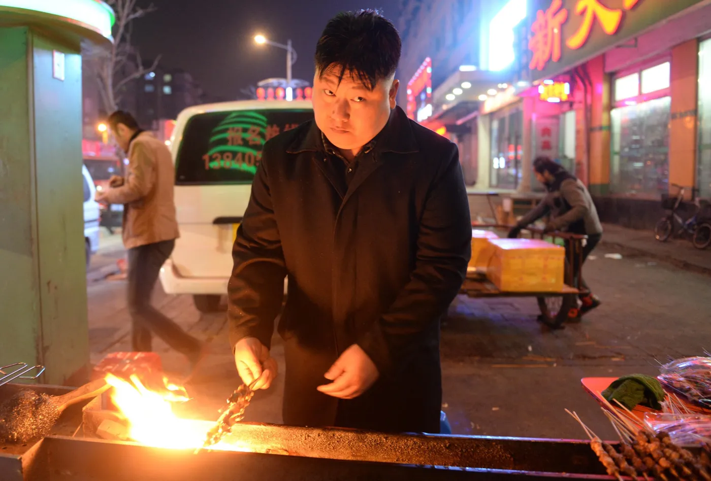 "Kim Dzong Un" sprzedaje kebab w Chinach
