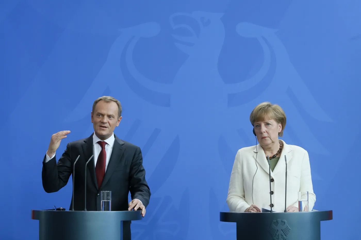 Donald Tusk i Angela Merkel