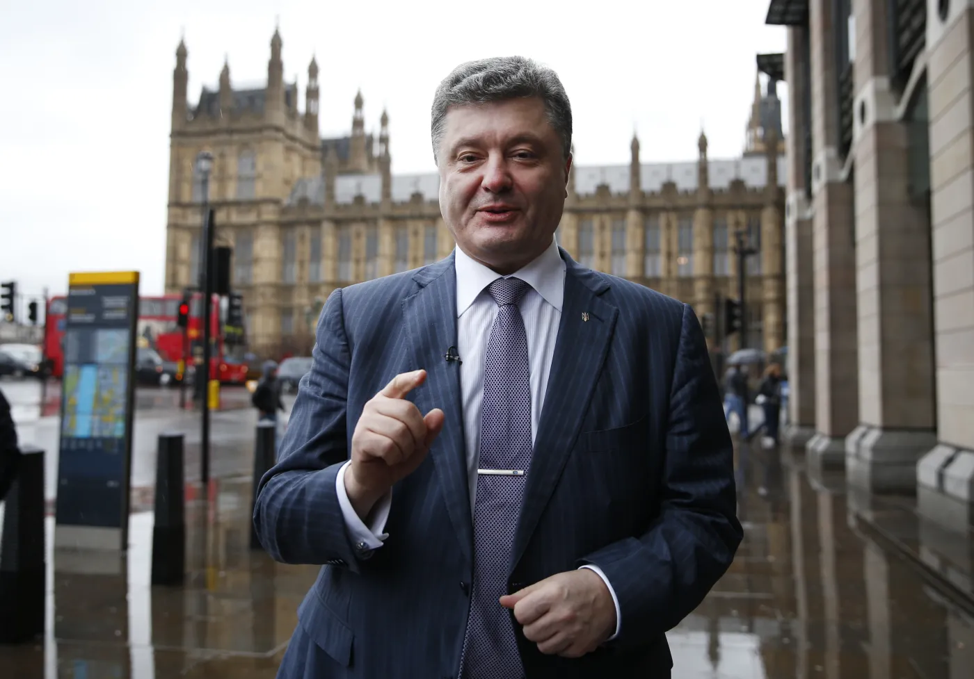 Petro Poroszenko w Londynie