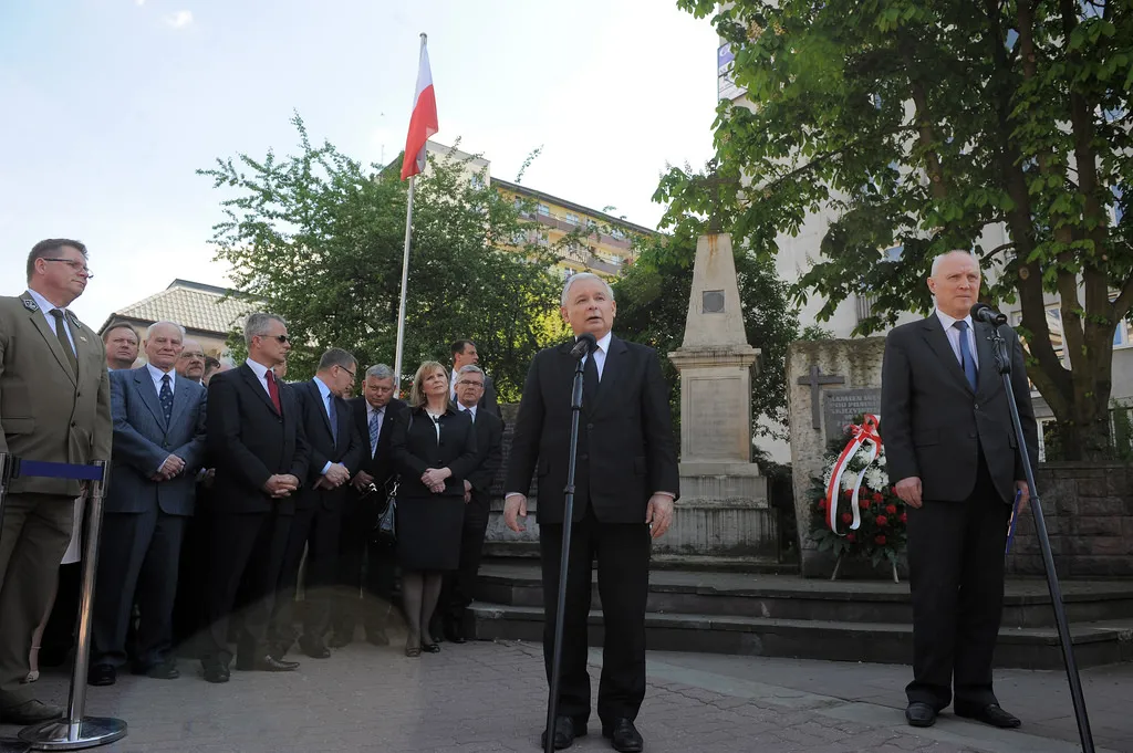 Jarosław Kaczyński i Grzegorz Jasiński w Radomiu