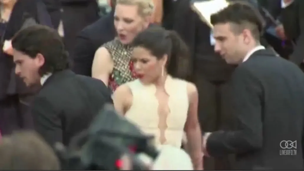 Fan próbował wedrzeć się na czerwony dywan