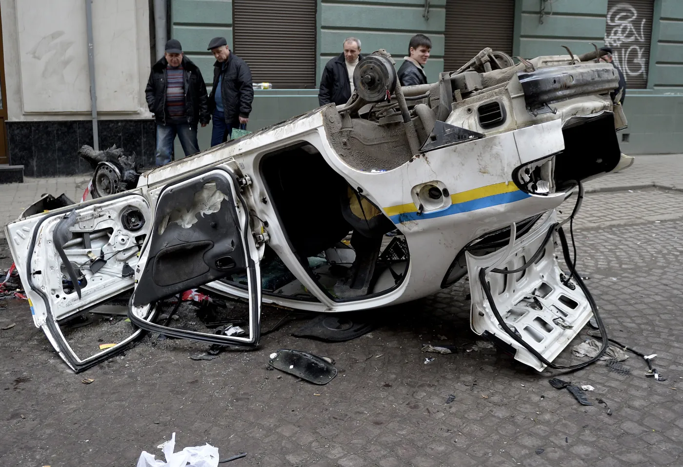 Straty po walkach w Kijowie