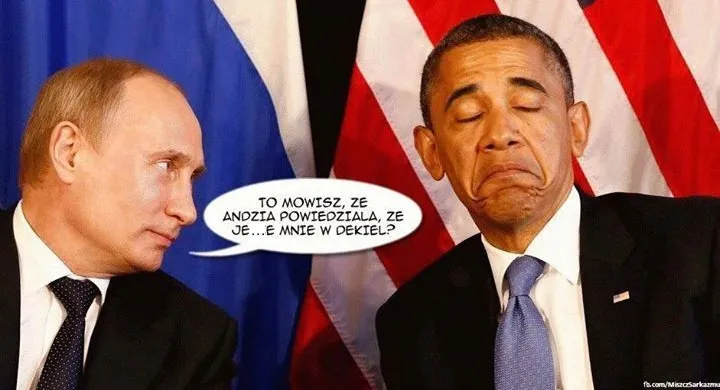 Władimir Putin i Barack Obama - mem