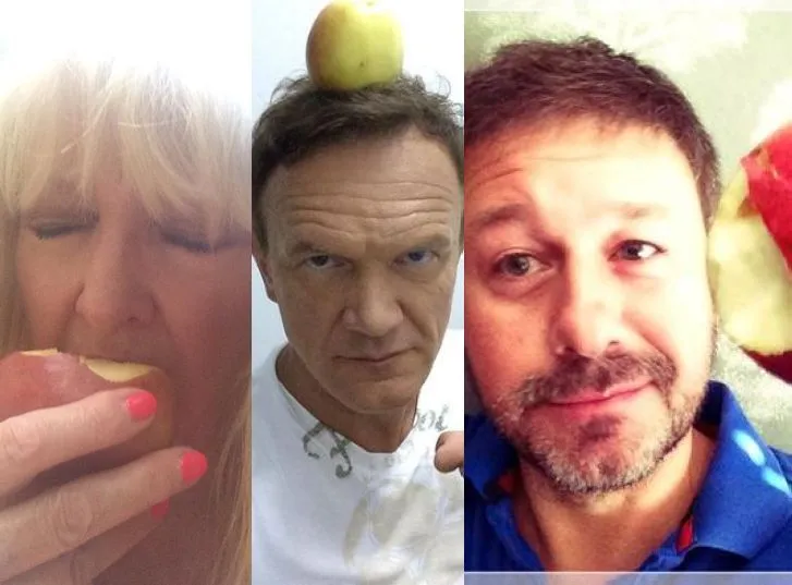 Gwiazdy jedzą jabłka na złość Putinowi. Kto przyłączył się do akcji?
