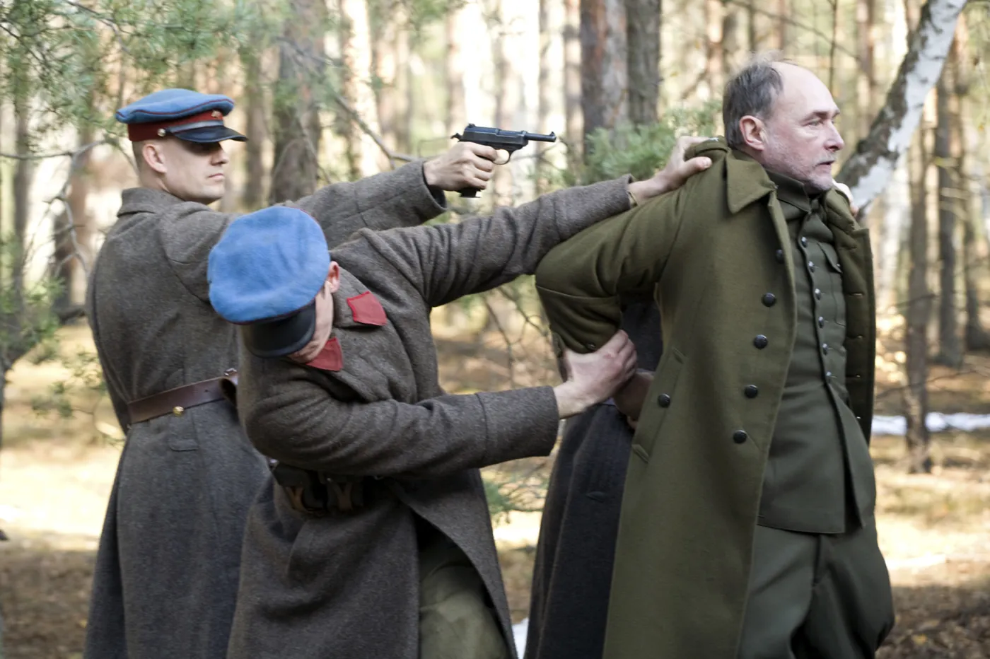 Scena z filmu "Katyń" Andrzeja Wajdy