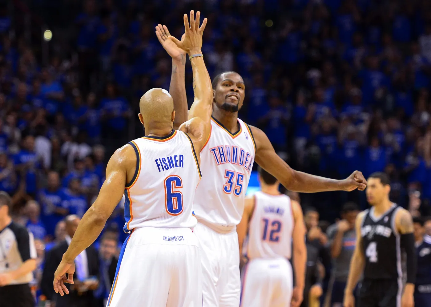 Kevin Durant i Derek Fisher