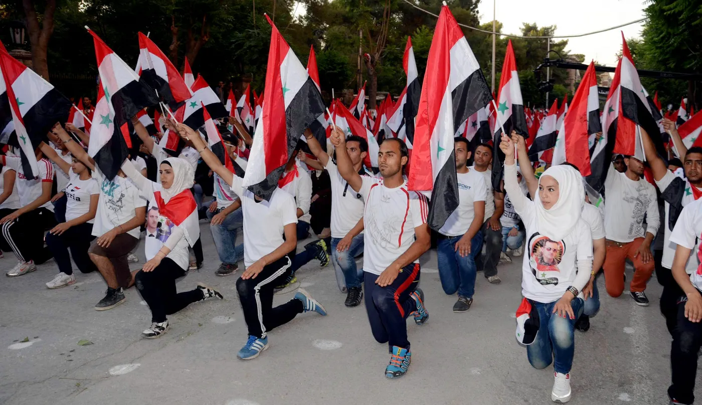 Marsz studentów popierających Asada