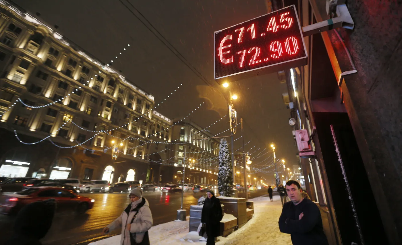 Kurs rubla w stosunku do euro