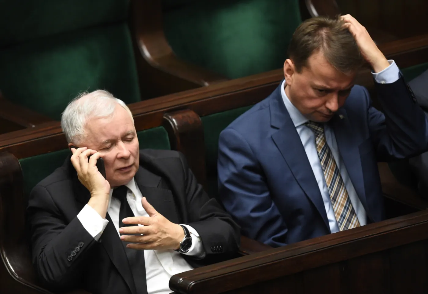 Jarosław Kaczyński i Mariusz Błaszczak