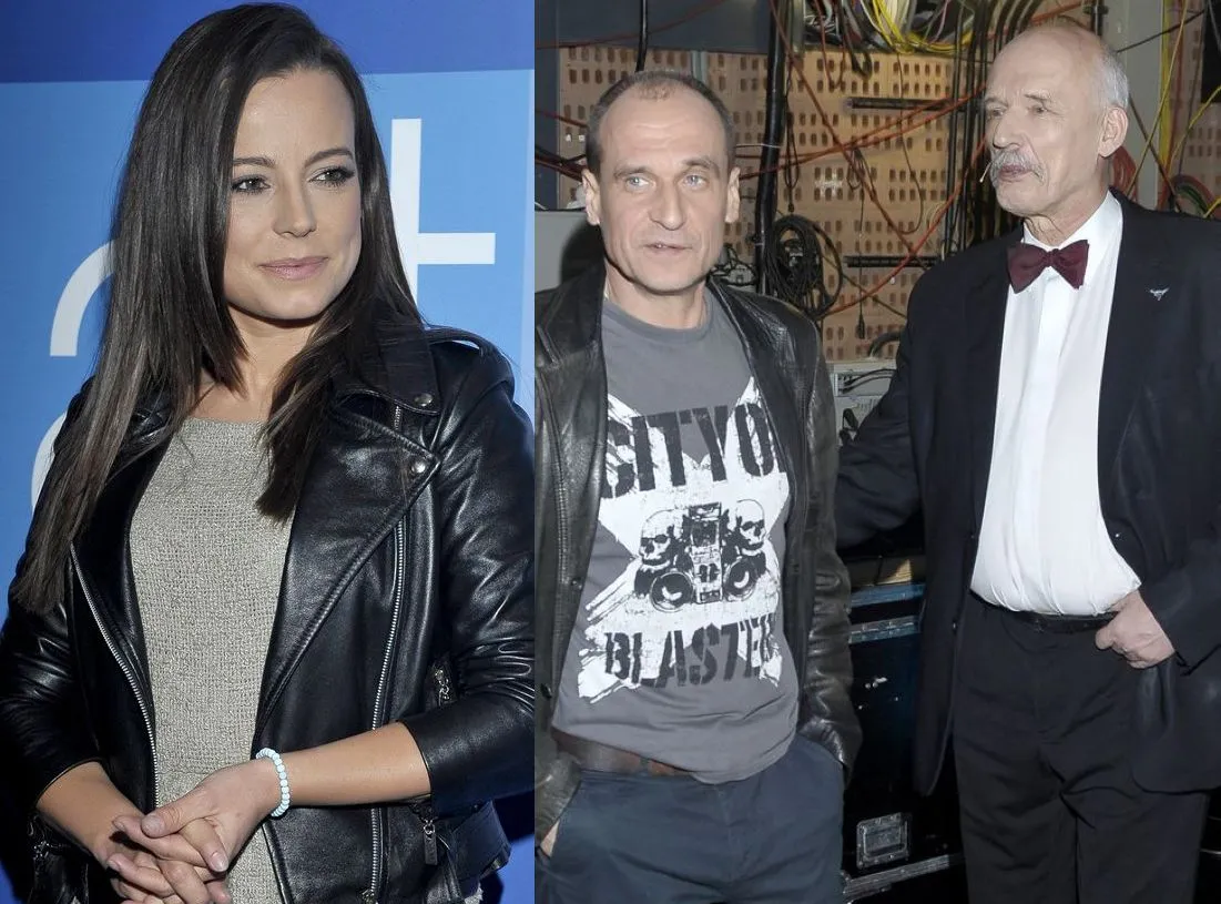 Anna Mucha, Paweł Kukiz, Janusz Korwin-Mikke