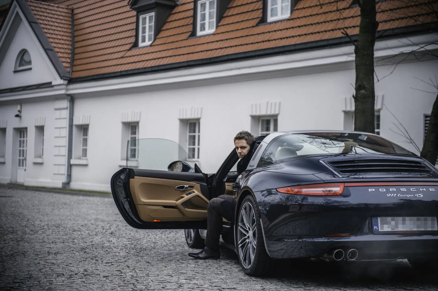 Wojciech Modest Amaro i nowy samochód Porsche 911 Targa 4S